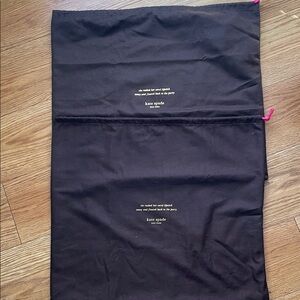 Two (2) Kate Spade Dark Brown Dust Bags